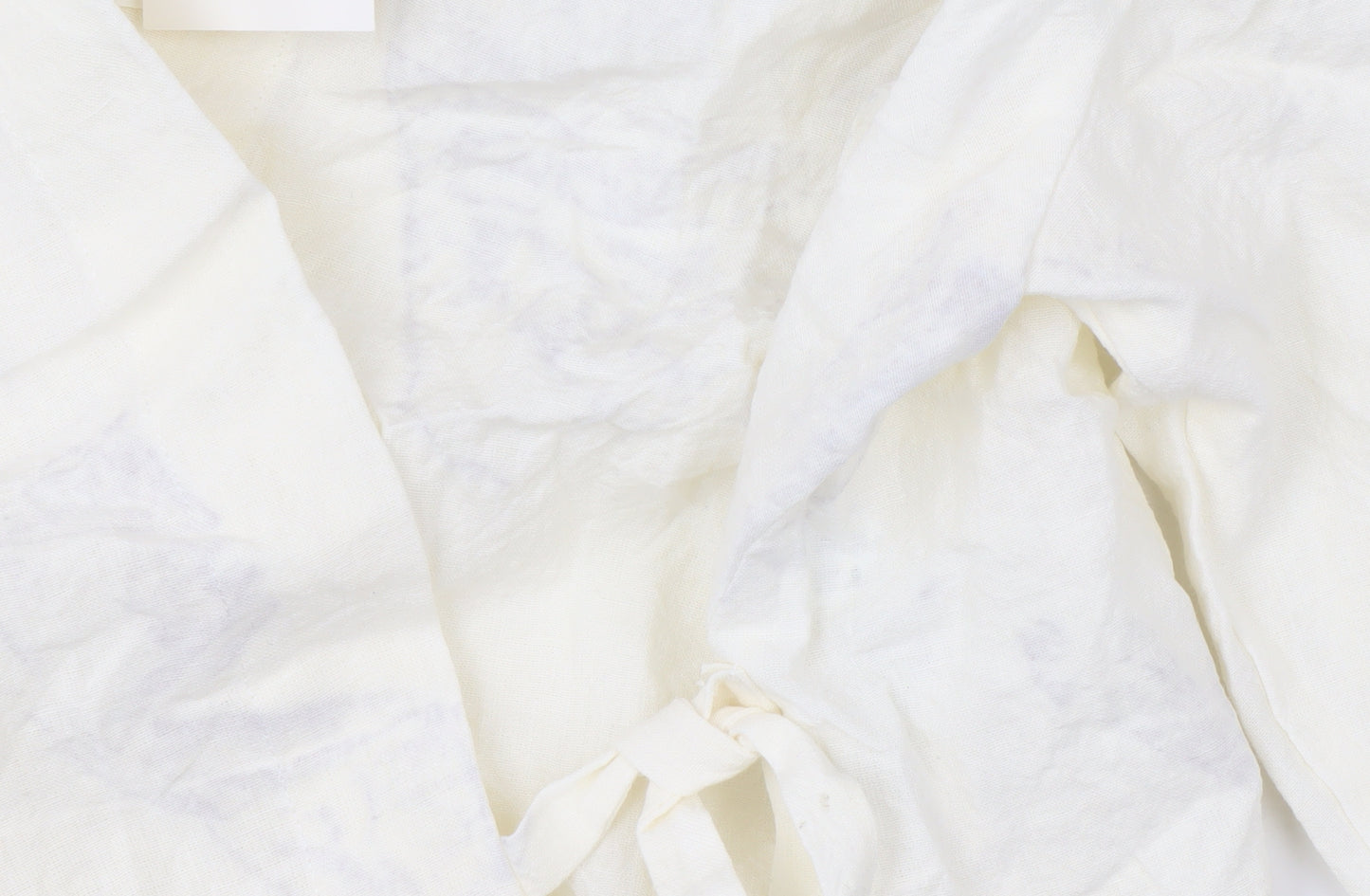 Massimo Dutti Women’s Ivory Wrap Blouse, Size 12