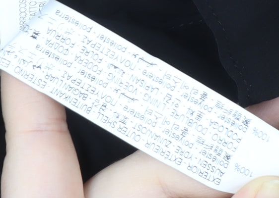 Zara Women's Black Chiffon Ruffle Slip Dress