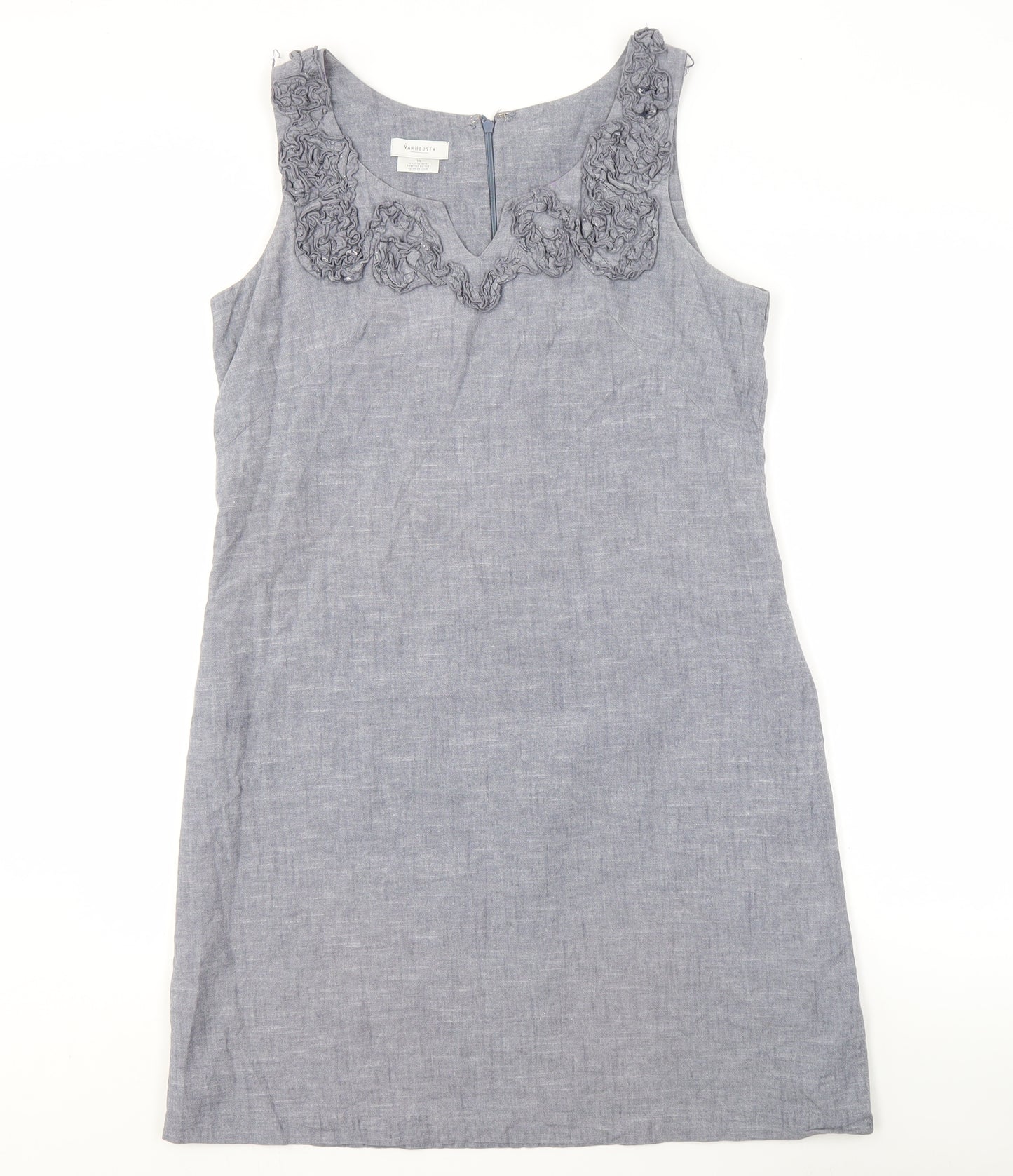 Van Heusen Women's Grey Sleeveless Dress Size 10