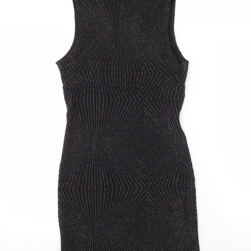 Topshop Women's Black Bodycon Dress Size 10