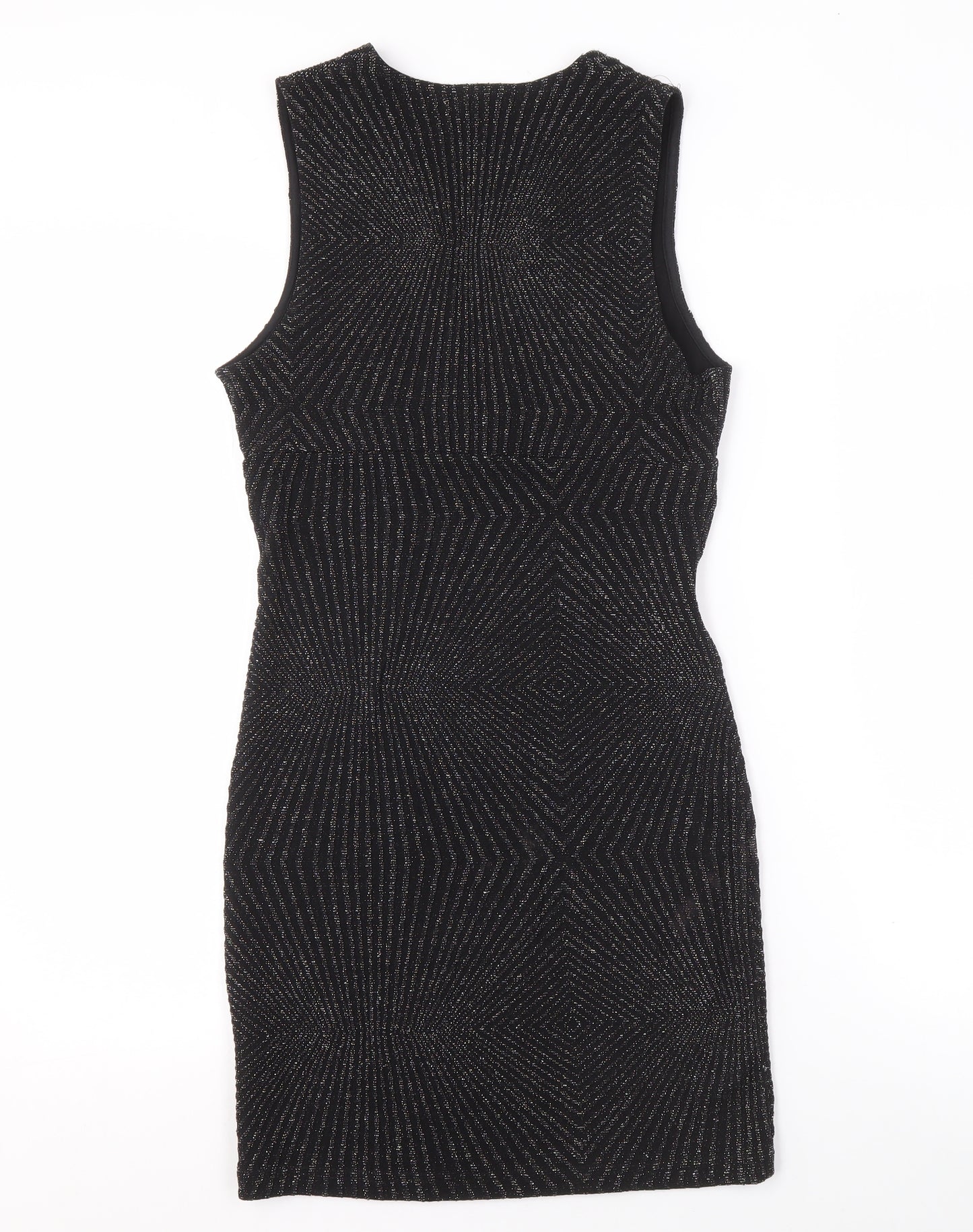 Topshop Women's Black Bodycon Dress Size 10