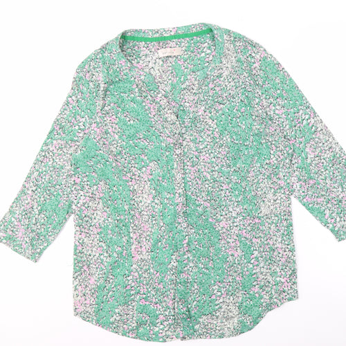 Marks and Spencer Women's Green Floral Blouse
