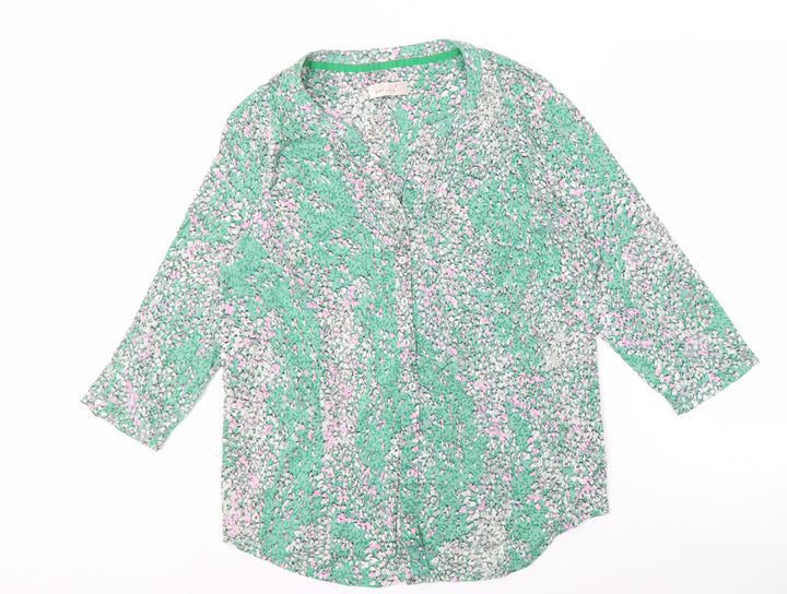 Marks and Spencer Women's Green Floral Blouse