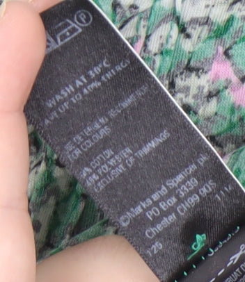 Marks and Spencer Women's Green Floral Blouse