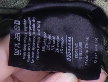 Per Una Women's Green Plaid Skirt Size 12 - Excellent Condition