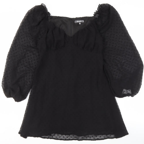 Missguided Women's Black Mini Dress UK 12