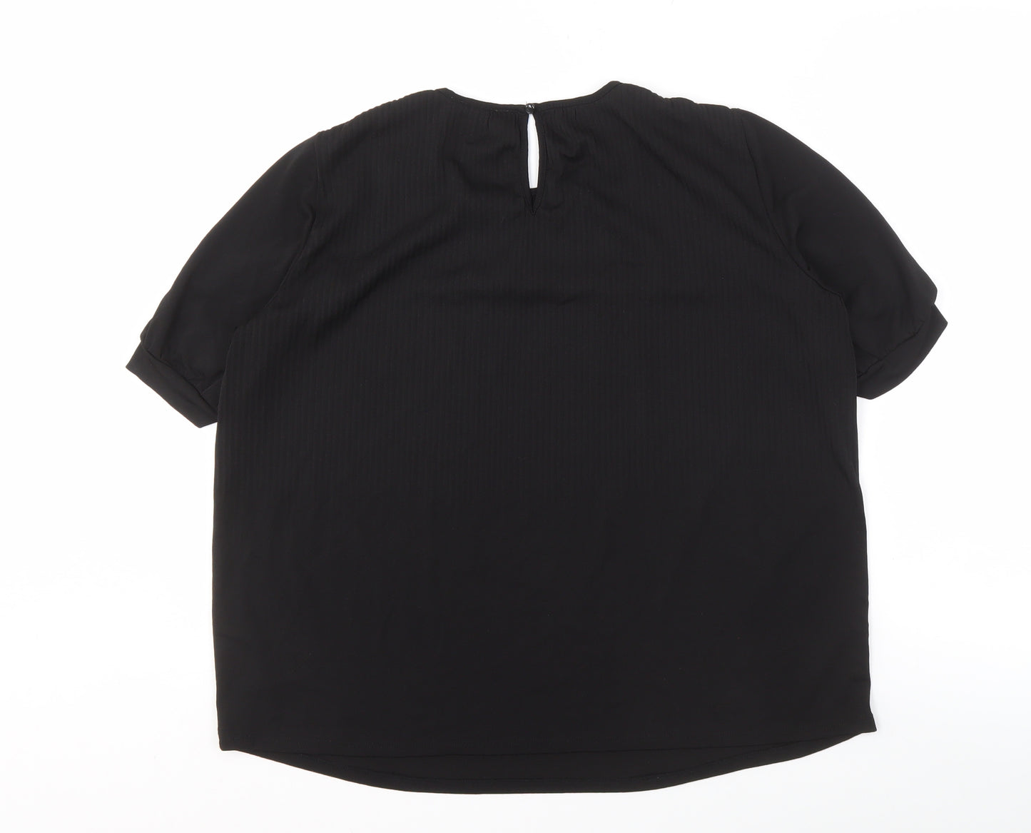 Adrianna Papell Women's Black Top, Size S, Elegant Design