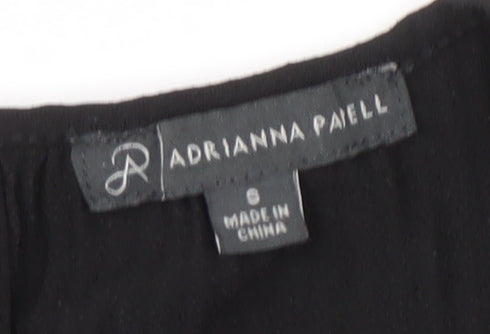 Adrianna Papell Women's Black Top, Size S, Elegant Design