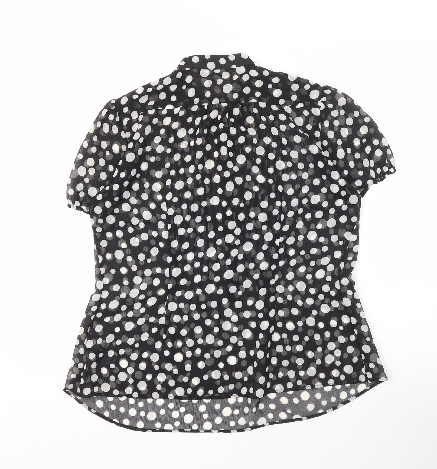 Marks and Spencer Women's Black Polka Dot Blouse