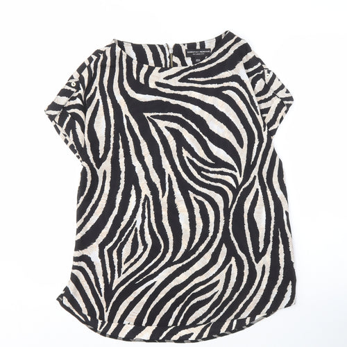 Dorothy Perkins Zebra Print Multicoloured Top UK 12