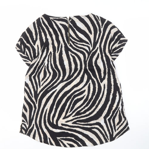 Dorothy Perkins Zebra Print Multicoloured Top UK 12