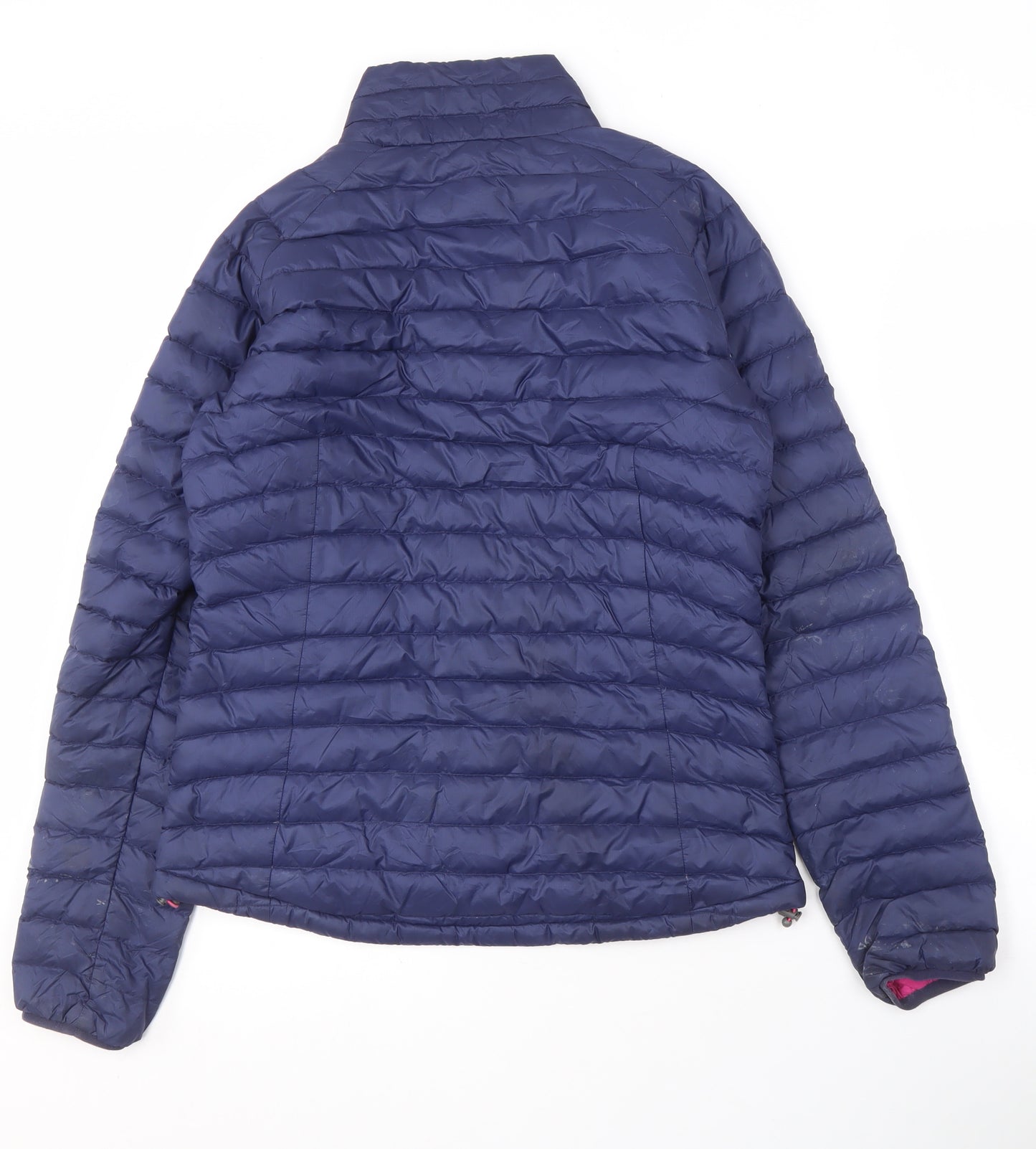 Rab Women's Blue Puffer Jacket with Zip, Size 10