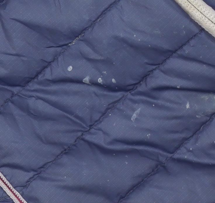 Rab Women's Blue Puffer Jacket with Zip, Size 10