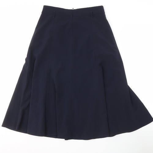 Un Jour Ailleurs Women's Blue A-Line Midi Skirt, Size 10