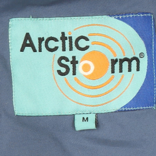 Arctic Storm Men's Blue Hooded Parka Jacket M