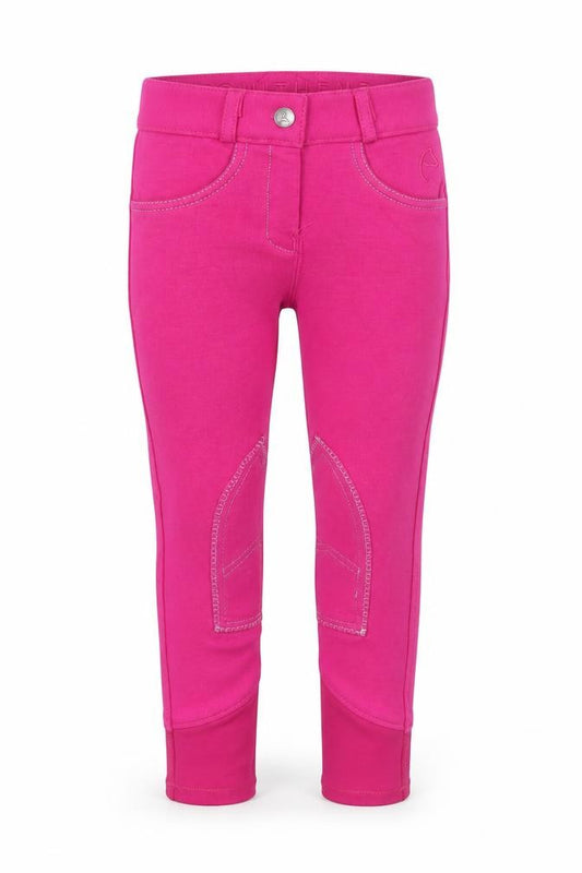 EQUITHEME Girls Pink Riding Trousers Size 9 Regular Fit