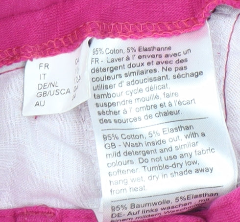 EQUITHEME Girls Pink Riding Trousers Size 9 Regular Fit