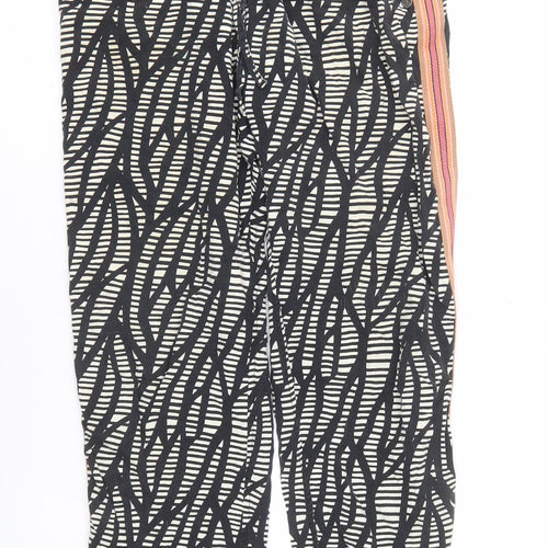 Scotch Women's Black & White Geometric Joggers Relaxed Fit