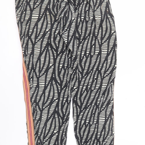 Scotch Women's Black & White Geometric Joggers Relaxed Fit
