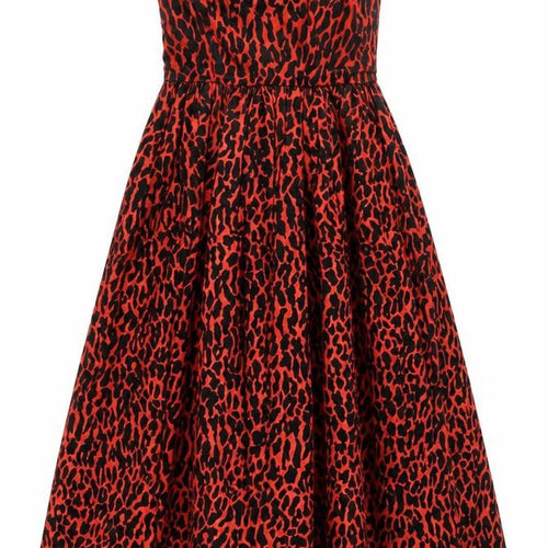 Jelly Women's Red Animal Print Dress, Size 10