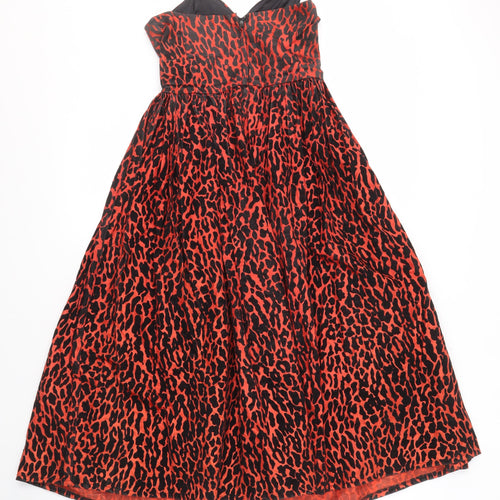 Jelly Women's Red Animal Print Dress, Size 10