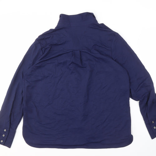 Khost Women's Blue Button-Up Shirt, Size 18