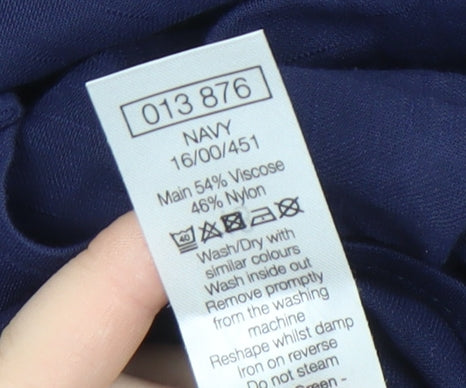 Khost Women's Blue Button-Up Shirt, Size 18