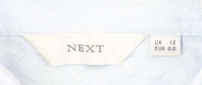 Next Women's White Button-Up Shirt, Size 12