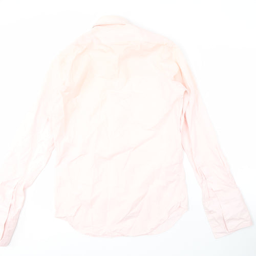 T.M.Lewin Men's Pink Slim Fit Shirt Size 15 Long Sleeve
