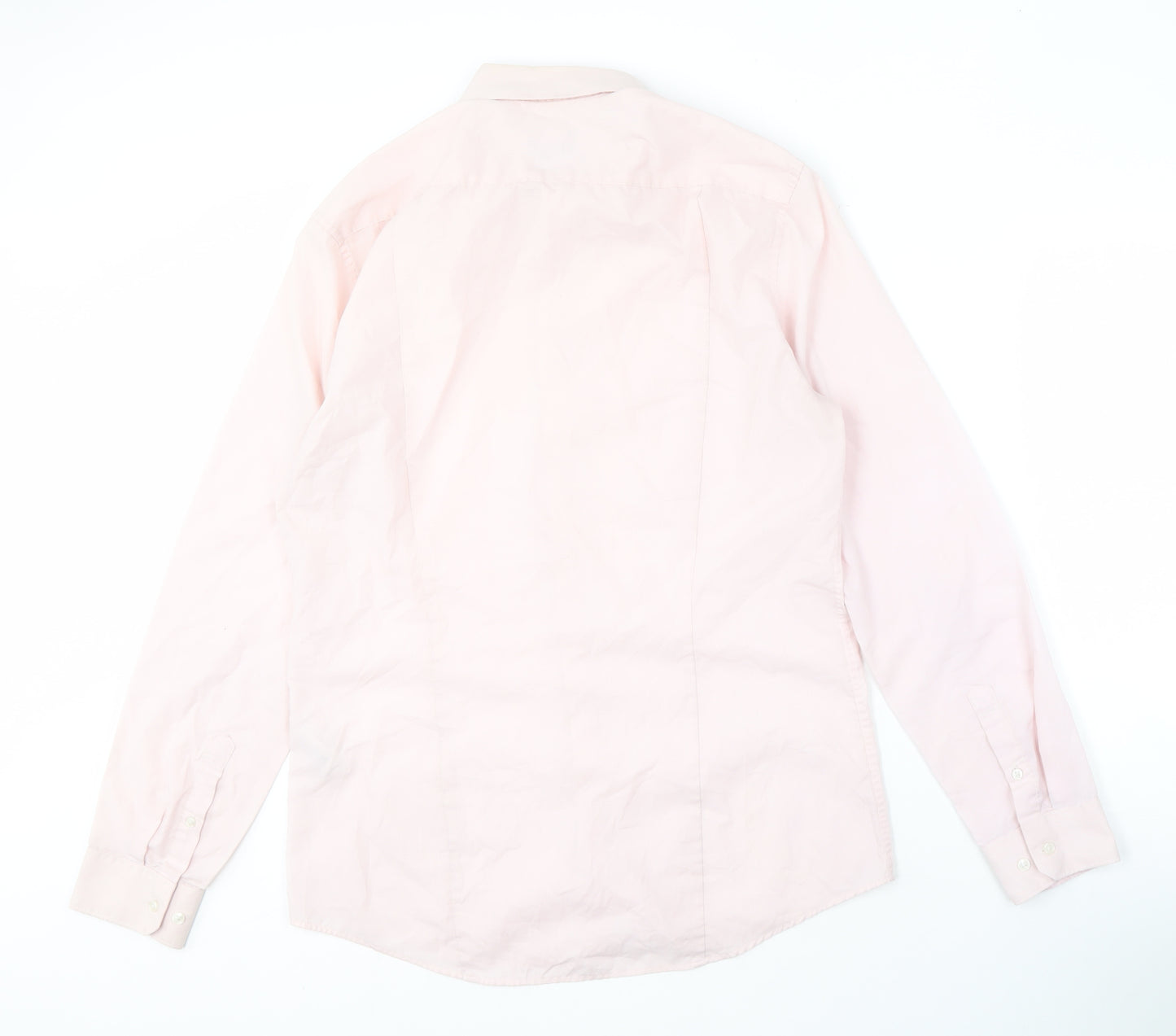 H&M Men’s Pink Slim Fit Long Sleeve Shirt M