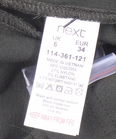 Next Women's Green Wide-Leg Trousers Size 6