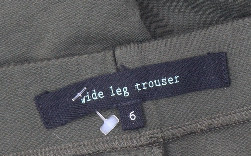 Next Women's Green Wide-Leg Trousers Size 6
