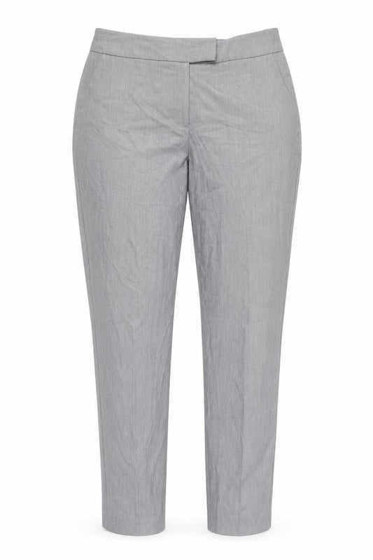 Front view of Warehouse Women's Grey Straight Trousers, size 12