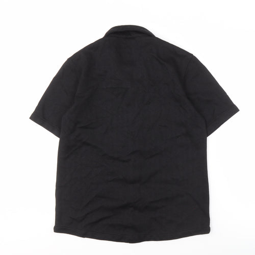 Capo Men's Black L Short Sleeve Button-Up Shirt