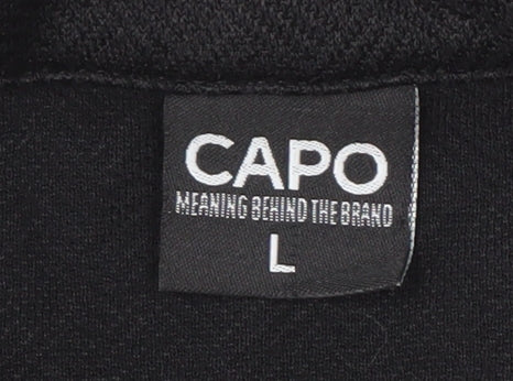 Capo Men's Black L Short Sleeve Button-Up Shirt