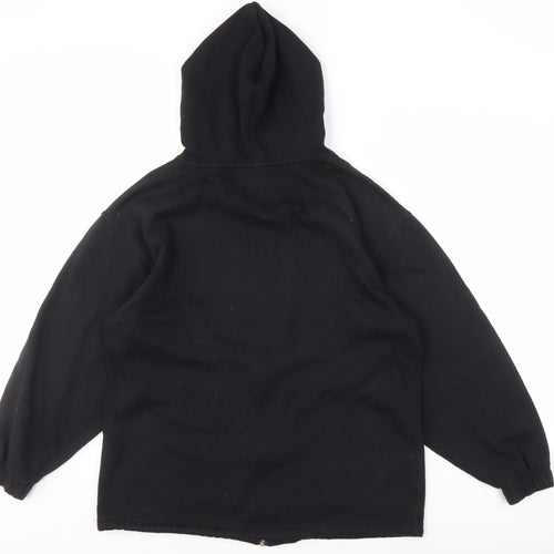 Reebok Women's Black Full Zip Hoodie, Size 12, Excellent