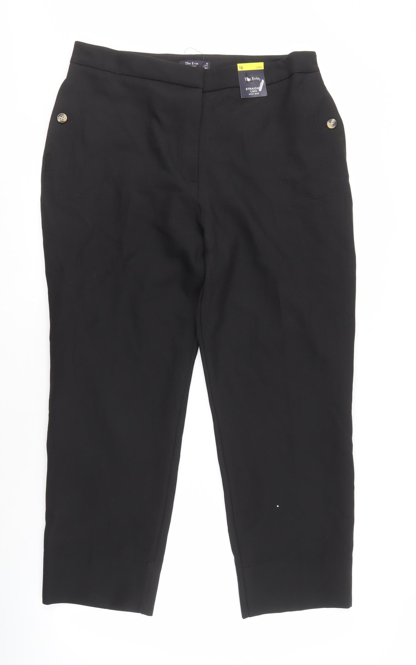 Marks and Spencer Black Womens Trousers Size 16