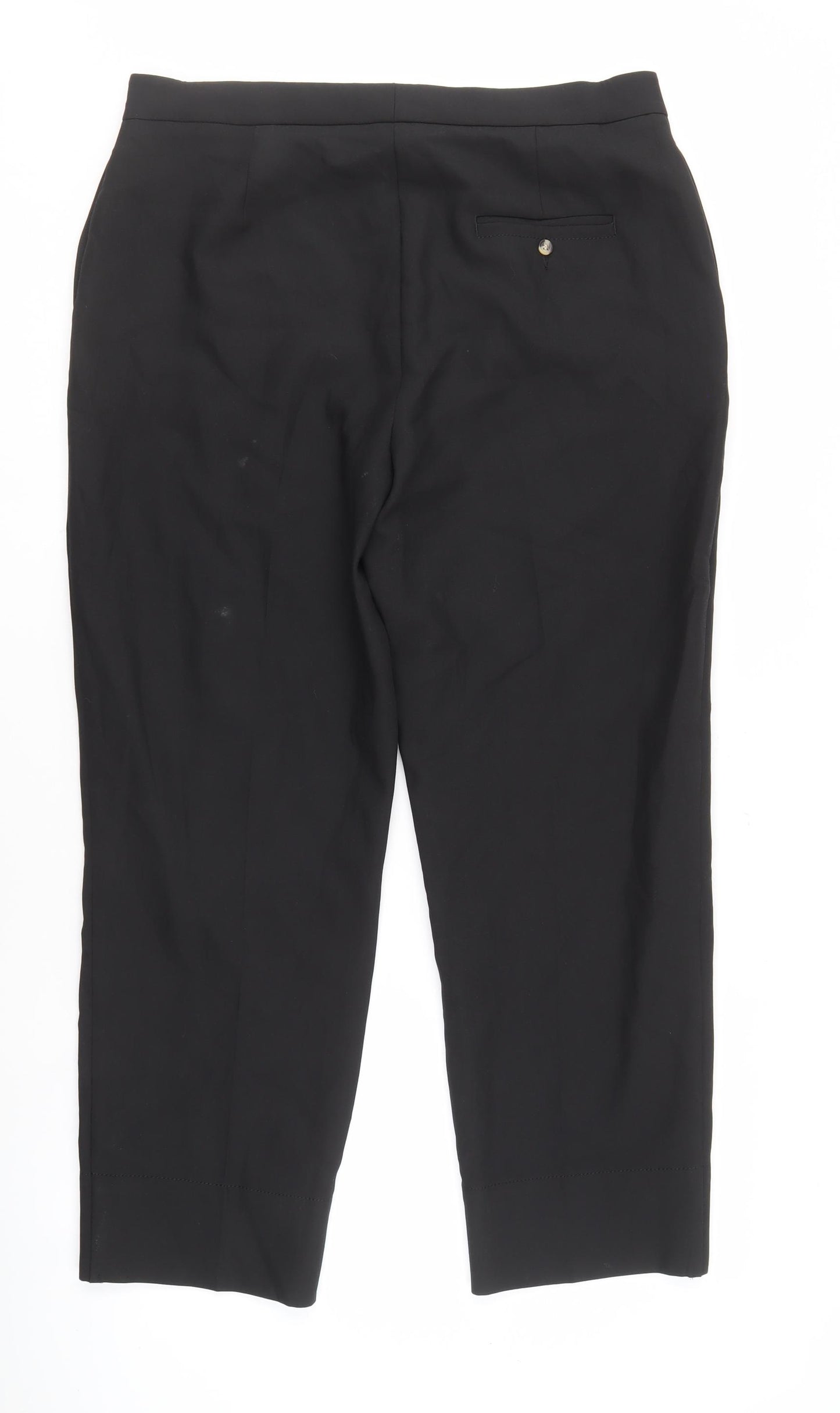 Marks and Spencer Black Womens Trousers Size 16