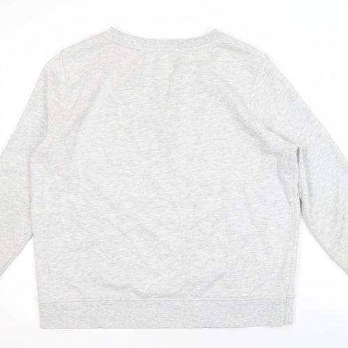 Barbour Women's Grey Embroidered Sweatshirt, Size 12