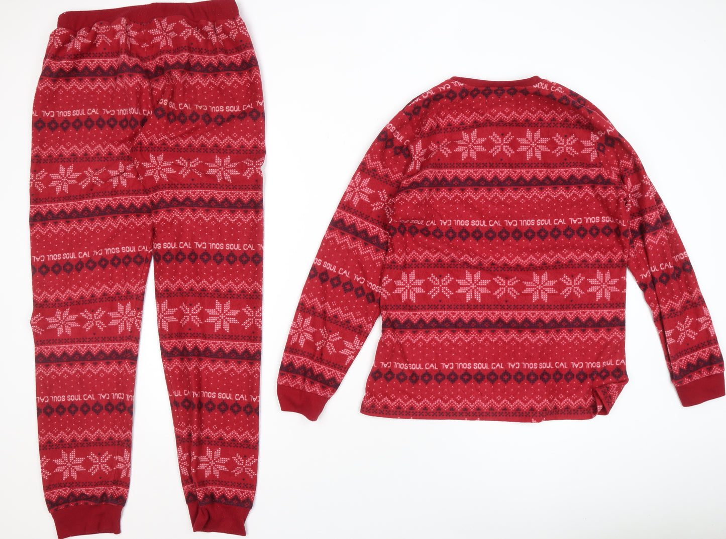 SoulCal & Co Women's Red Pyjama Set UK 10-12