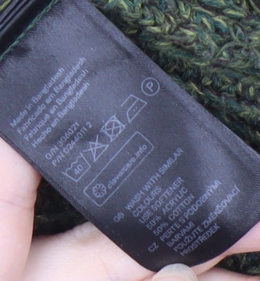 H&M Men's Green Pullover Jumper - M, Crew Neck