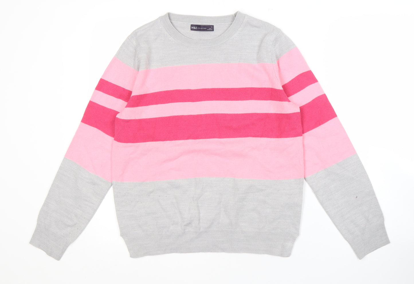Marks and Spencer Women's Multicoloured Pullover Jumper Size 12