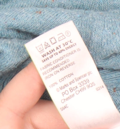 Marks and Spencer Women's Blue Cardigan - Size 12