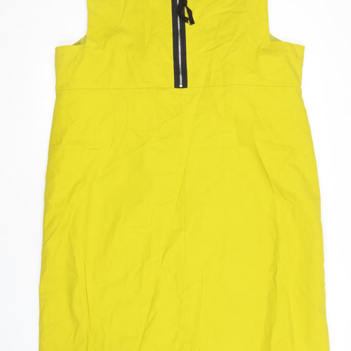 Marks and Spencer Women's Yellow Sleeveless Dress - Size 18
