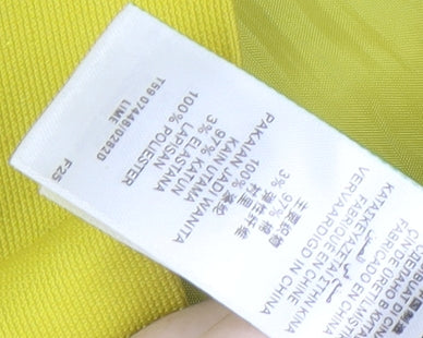 Marks and Spencer Women's Yellow Sleeveless Dress - Size 18