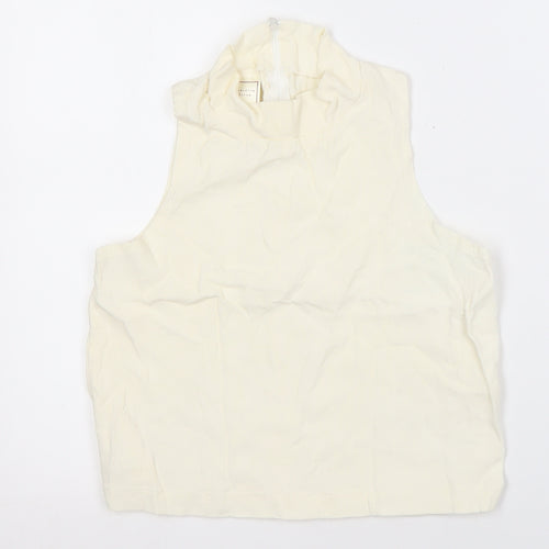 Charlotte Halton Women's Ivory Sleeveless Tank Size 14