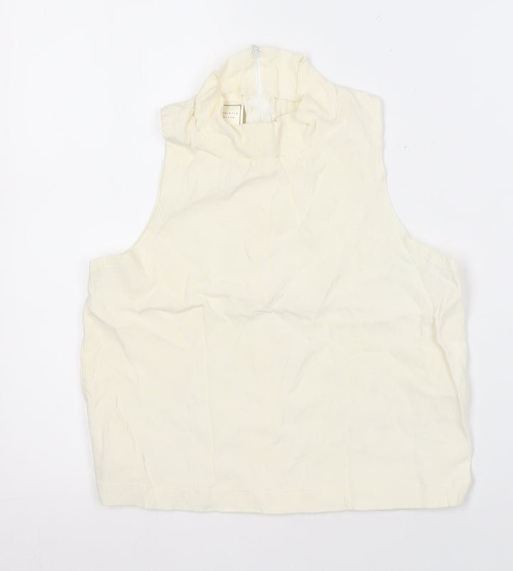 Charlotte Halton Women's Ivory Sleeveless Tank Size 14