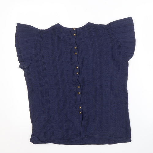 FatFace Women's Blue Cotton Jumper UK Size 10