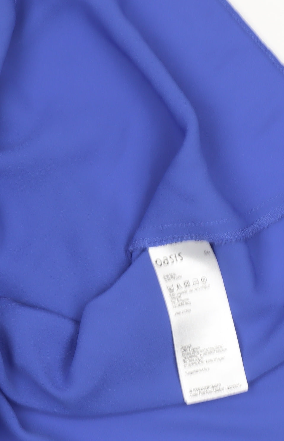 Oasis Women's Blue Blouse, Size 10, 3/4 Sleeve