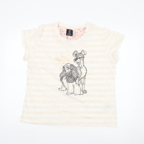 Disney Women's Ivory T-Shirt Nightshirt - Lady and the Tramp